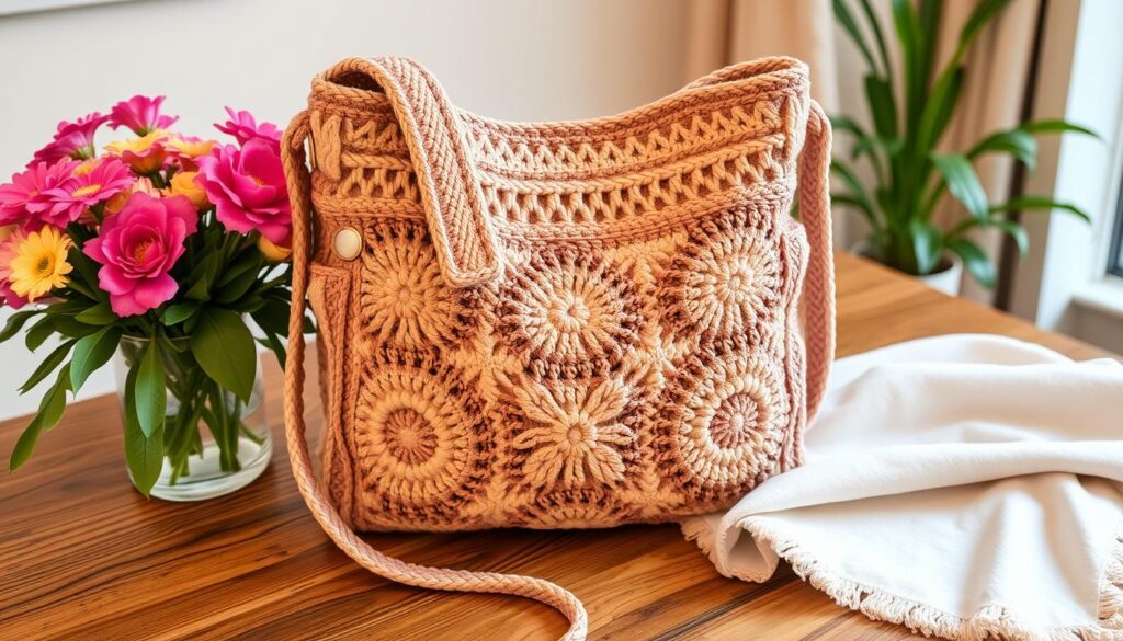 crochet shoulder bag